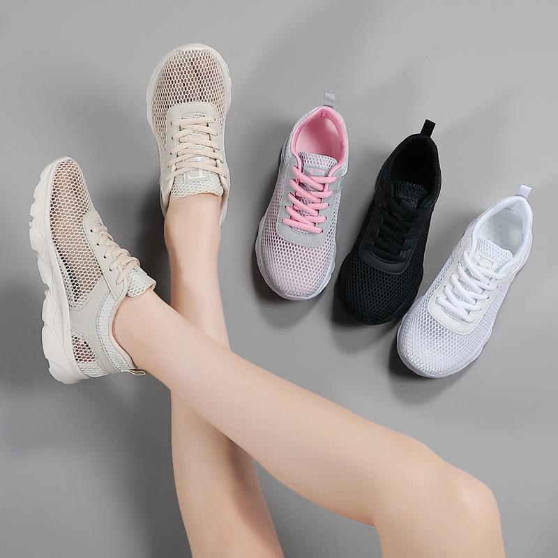 Modă Pantofi de mers pentru femei respirabili noi Pantofi sport ușori antiderapanți pentru femei Pantofi sport de exterior moi pentru femei Adidași de modă cu șireturi Tenis