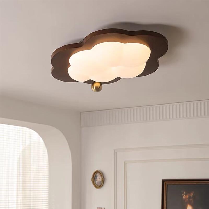 Taichuang Retro Walnut Star Eye-Care Smart Ceiling Lamp