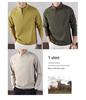 2026 Spring Men's Seamless Half-Zip Long-Sleeve Base Layer Shirt - Outdoor Casual Sports Top