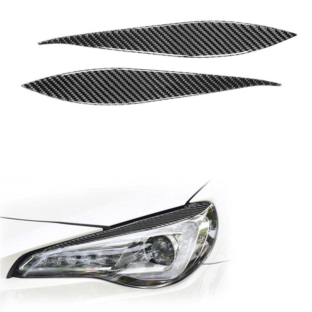 Headlight Eyebrow Carbon Fiber Headlight Eyelid Eyebrow Cover Decoration Sticker Fit Subaru Fit BRZ