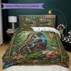 Butterfly Decoration Pattern Bedding Uilt Set Uilt Cover Pillowcase Home Decoration Birthday Gift (1 * Duvet Cover + 2 * Pillowcase  Without Core)34