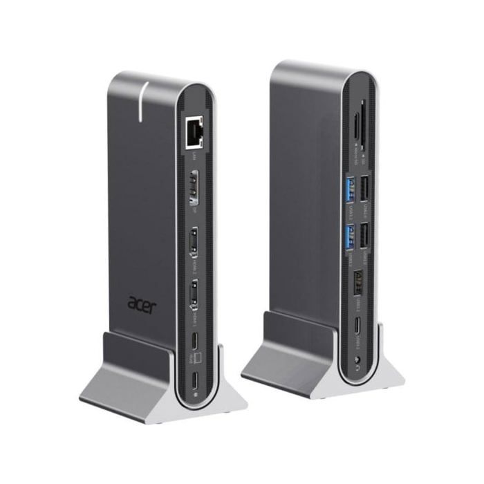 Acer Docking Station Universale Type-C 15-in-1 Grigia con Uscita Video 8K