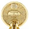 Chanel COCO Mark Earring Matelasse Vintage Plated Gold 18.1g Women Used