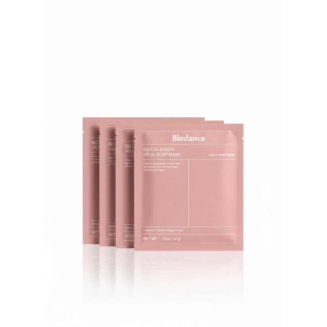 BIODANCE Bio Collagen Real Deep Mask Firming Hydrating Hydrogel Facial Mask 34g x 4 Sheets