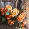 Autumn Color Peony Flower Elegant Peony Simulation Flower Artificial for Table Setting & VisualFocus in Dining Area