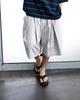 ANGLAN Cross Pleated Chino Half Pants - Light Gray
