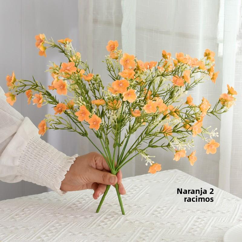 Rustic Flasket Set Artificial Flowers Dried Flowers Living Room Desktop Floral Art Decorations Small Floral Pattern Tia...