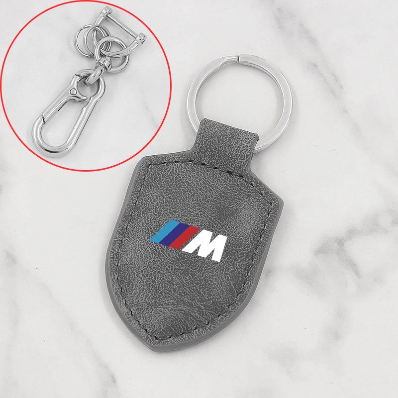 BMW 4 Series Keychain: Carbon Fiber Leather Pendant for 425i, 430i, 428i