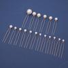 Eighteen-Piece Hairpin Set: Handmade Beaded Imitation Pearl Bridal Hair Accessories