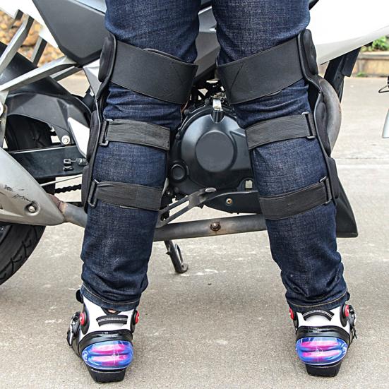 1 Pair Knee Support Sleeves Professional Non-slip High Elasticity Motocross Elbow Protection Knee Support Protector for Cycling