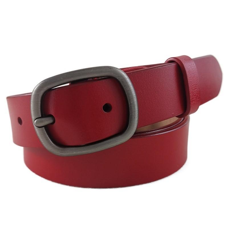 Ladies Leather Belt With Simple Pattern And Handmade Craft For Versatile Wear