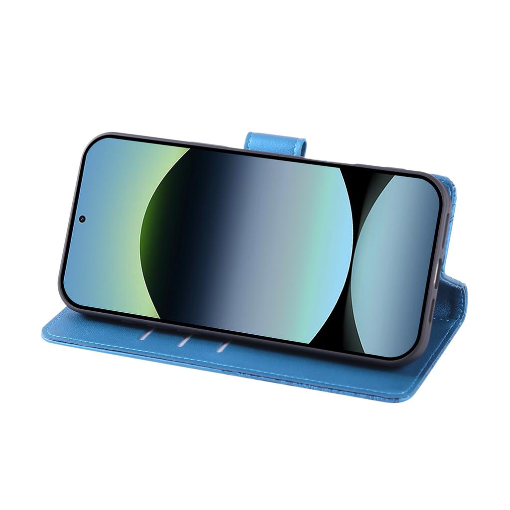 Wallet Case for Xiaomi Redmi Note 14 5G/Poco M7 Pro 5G Rose Flower PU Leather Phone Cover with 3 Card Slots