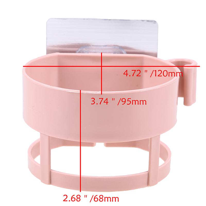 Bathroom Hair Dryer Holder Wall-mounted Hole-Free Seamless Hairdryer Storage Shelf Household Wall Hanging Storage Holders Racks