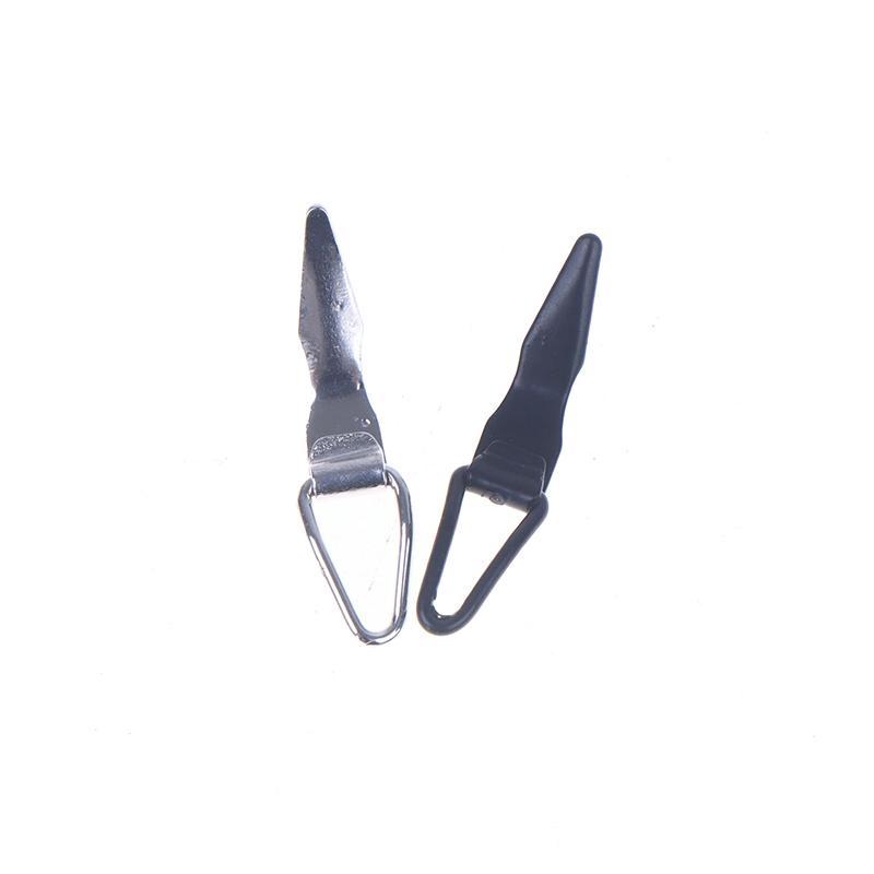 10Pcs Diy Lure Accessory Black Silver Stainless Steel Hook Keeper For Lure Fly Collapsible Rod Building Component Repair