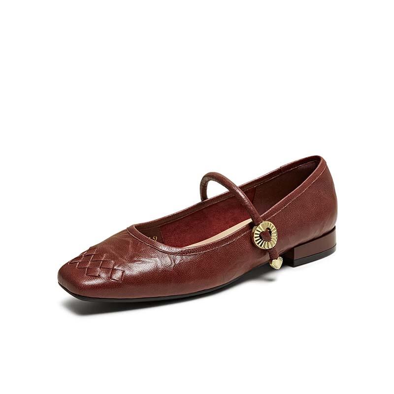 TATA Women s Flat Mary Jane Shoes 37