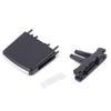 Front Tab Clip A/C Air Vent Outlet Black 33.5*33.2*7.5mm Replacement For Land Rover Freelander 2 Newest Latest