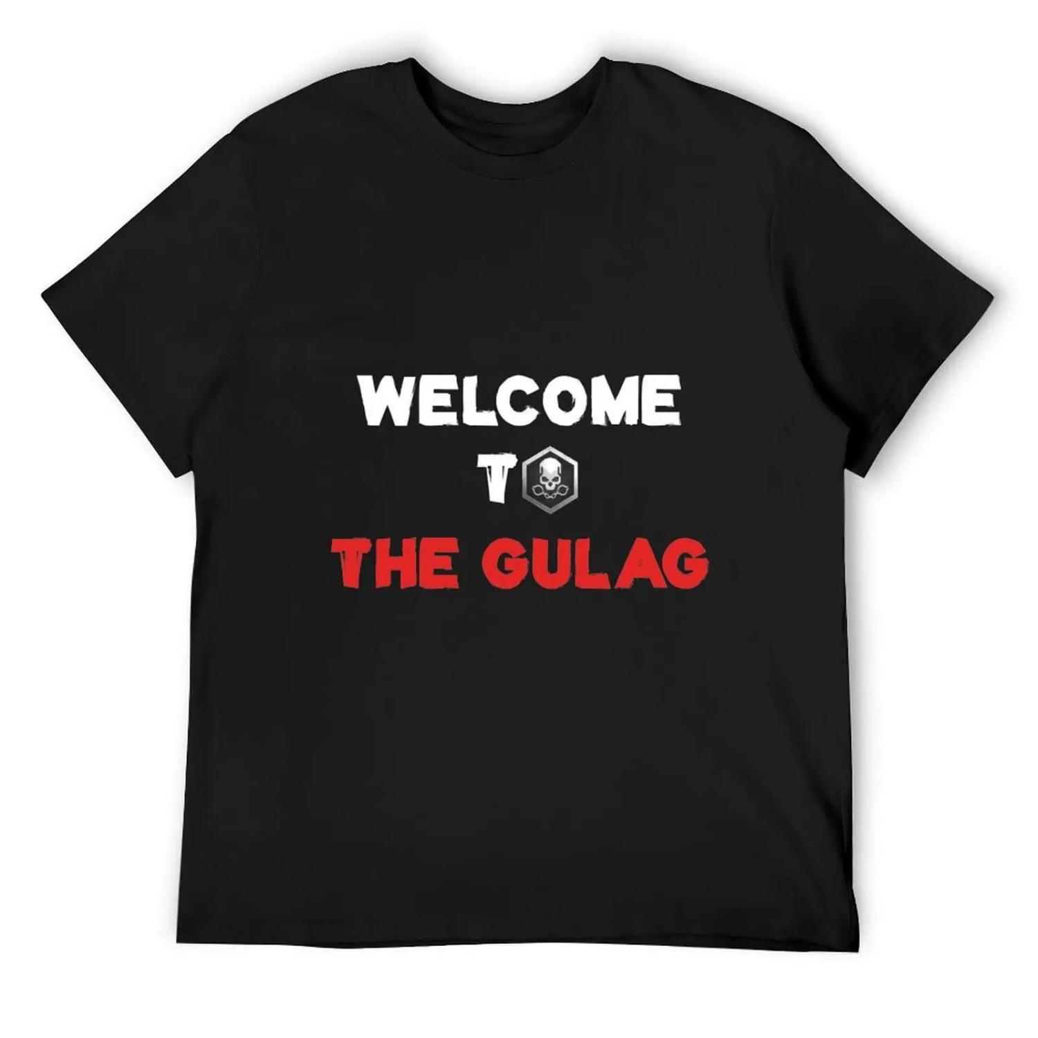 welcome to the gulag T-Shirt Funny t-shirt topping anime shirt Blouse mens designer t shirt XXXXXL разноцветный