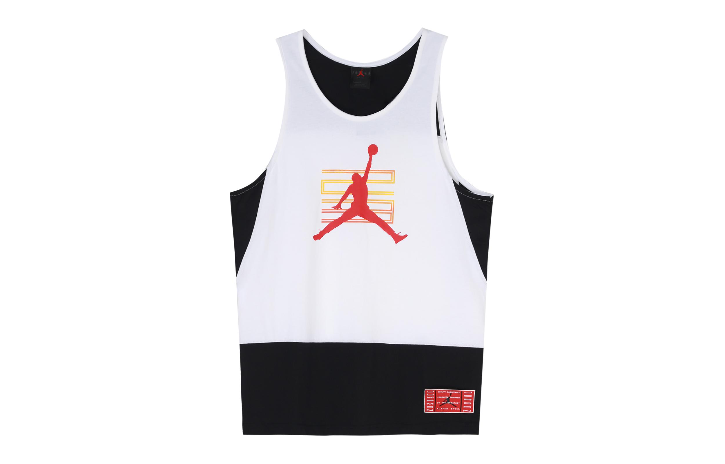 Jordan Tanktops Herren Weiß Moderat Gerader Schnitt 3XL white