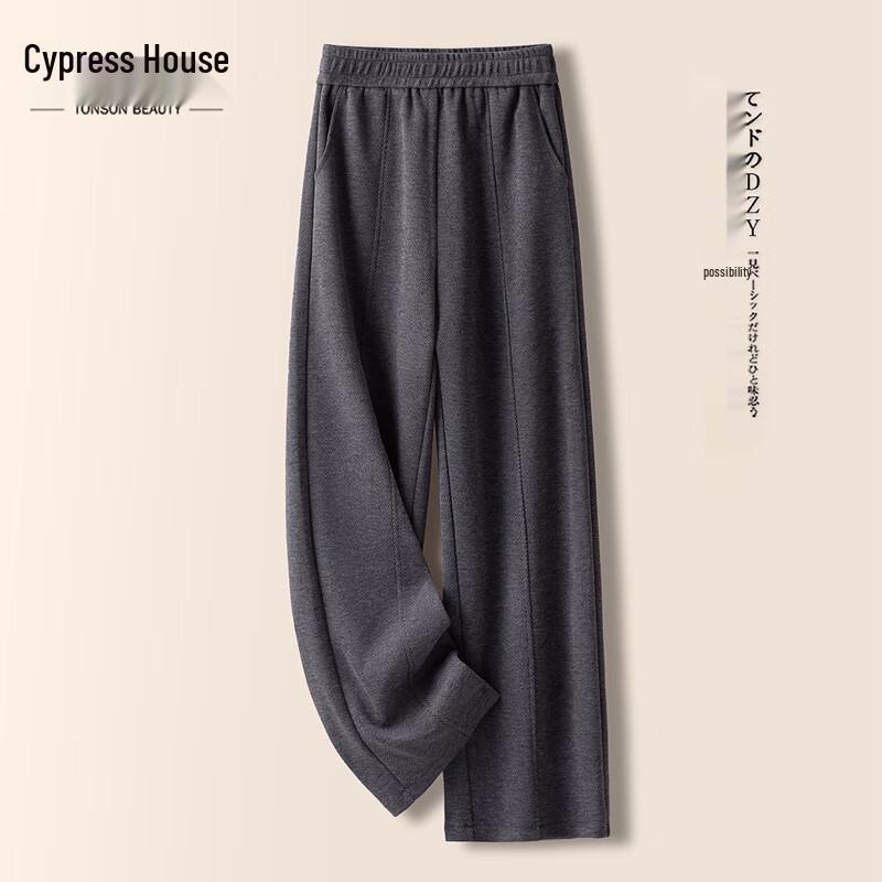 

Women s Elastic Waist Loose-Fit Wide-Leg Trousers