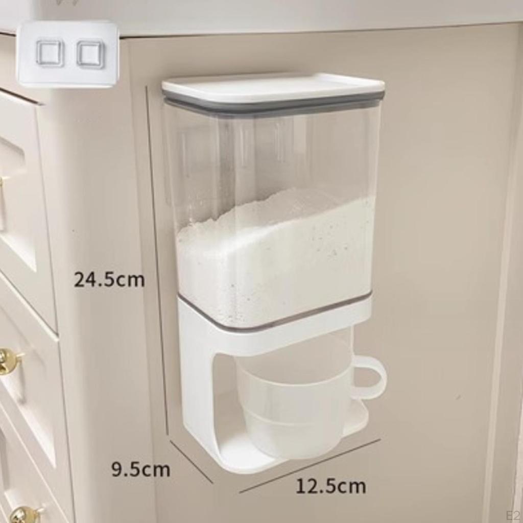 Krabička na prášek, dávkovač, nádoba, lehký dávkovač pro domácnost