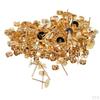 100 Pieces Iron Earrings Post 6mm with Earring Back for Making Jewelry Findings