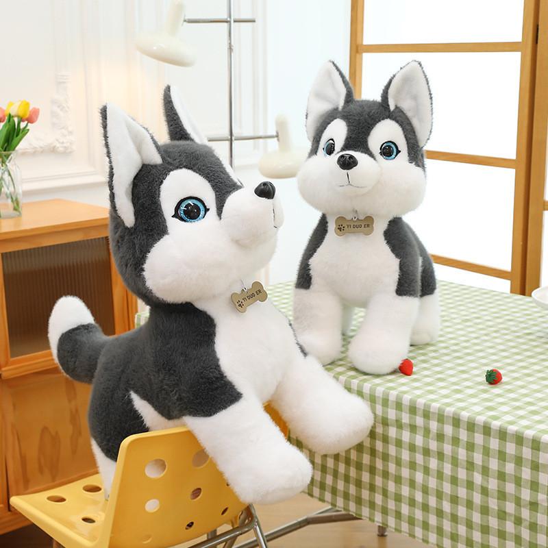 Plush Cute Husky Toys Stuffed Children Funny Pet Cartoon Souvenir Gifts Dolls