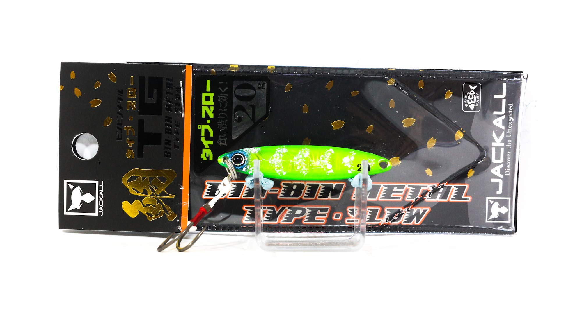 

JACKALL Metal Jig Binbin Metal TG Type Slow 20g Grikin Squid Glow