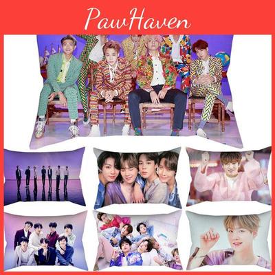 Bangtan Boys Kpop Bts Print Pillowcase Cover Bed Seat Square Pillow Cover Home