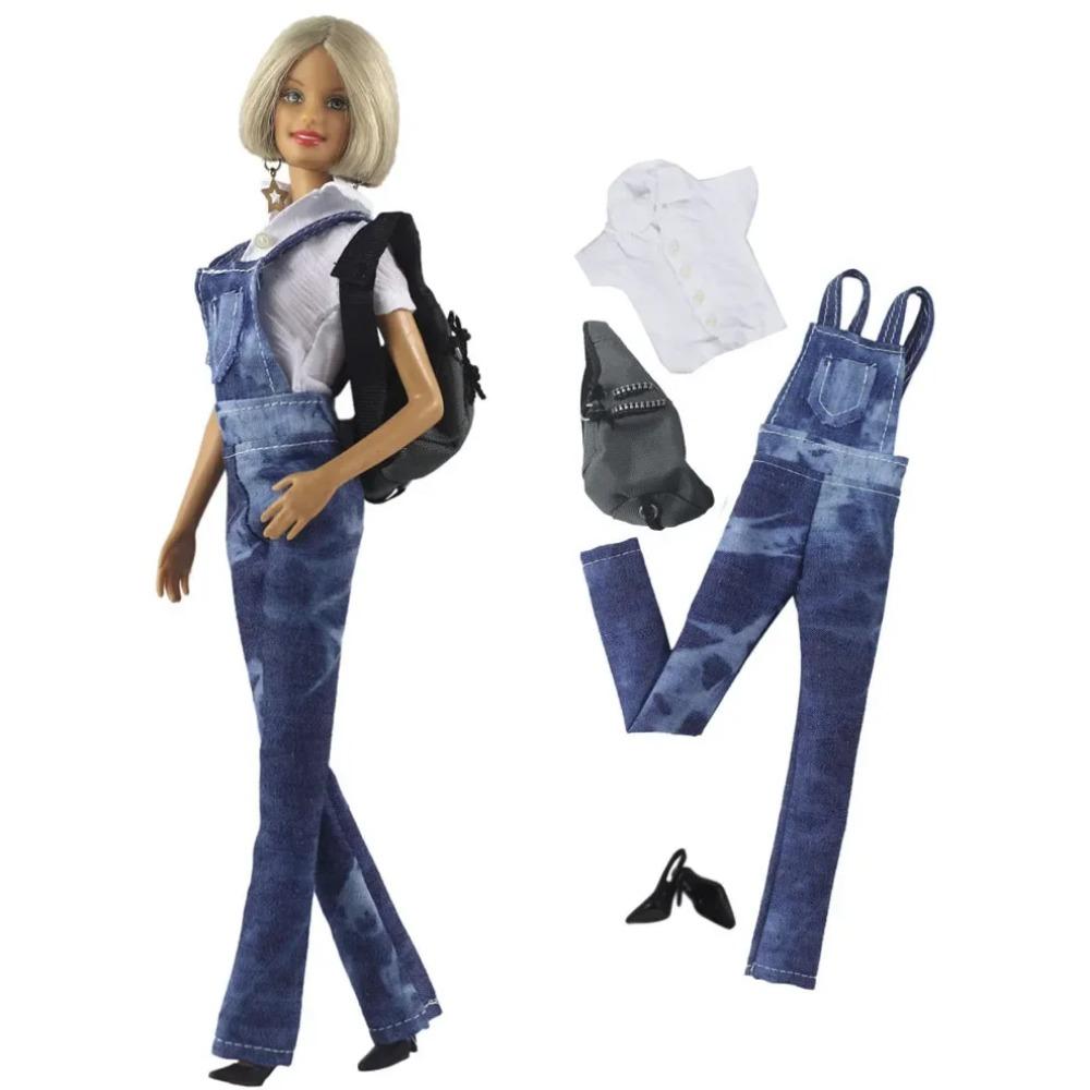 

Джинсы на подтяжках Одежда для куклы 1:Наряд масштаба 1/6 для куклы 11,5 дюймов 30 см. Много стилей на выбор. Подарки для девочек. Аксессуары для кукол. fit 11.5 inch doll