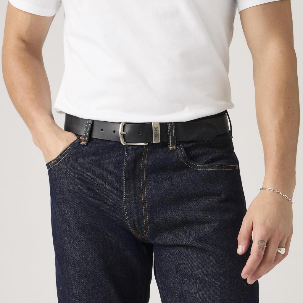 Levi's Belt Reversible Cowhide Leather Belt Metal Buckle 004BV-0000 US 85