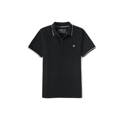 Polo Uomo Slim Fit Manica Corta Logo Ricamato Polo Uomo Nero A1ZK3001