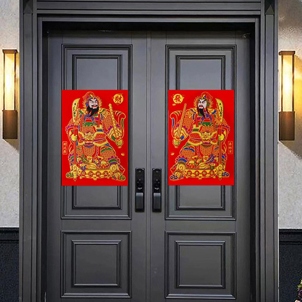Large Size New Year Velvet Door Decorations Bright and Durable Adds Auspicious Atmosphere for Home or Office