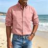 Men's Business Dress Shirt Button Down Collar Color for