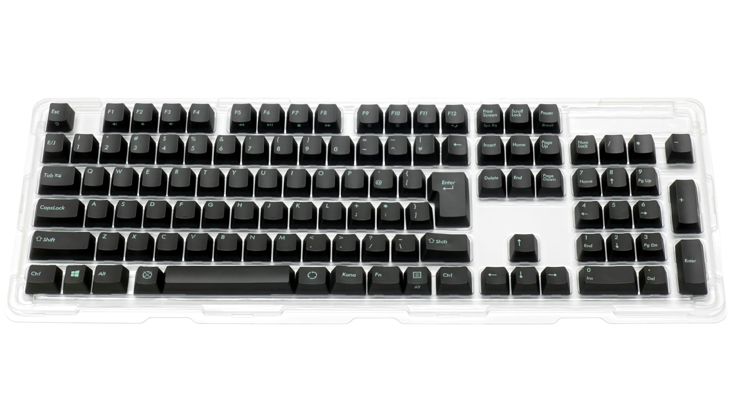 

FILCO Majestouch Replacement PBT Molded Keycap Japanese 108 No Kana Color Keycap Set Two-Color Set, Asphalt, Layout, Keys, Printing, (JIS)