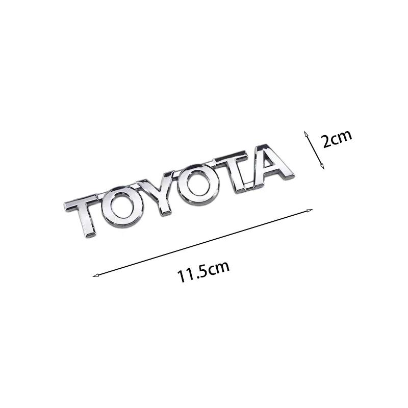 

3D Rear Trunk Emblem for Toyota RAV4 Corolla Camry Prado GT86 Crown REIZ CHR Avalon Hilux Tacoma Car Logo Car Accessories
