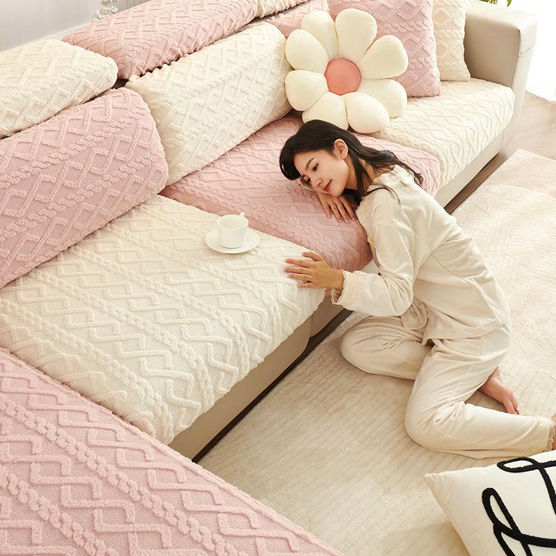 Lazy Sofa Cover Sofa Cover All-inclusive Sofa Cushion Four Seasons Sofa Cover Cloth Towel Plush Thickening