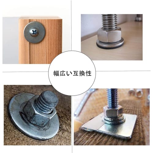 SLEIJAOOE Flat Washers (M4 X 20mm X 1.5mm) Pack of 50, Flat Washers, Flat Washers, Gasket Fasteners