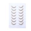 Clear Stem Brown False Lashes 7 Pairs Cat Eye Faux Mink Lashes  Makeup Supplies