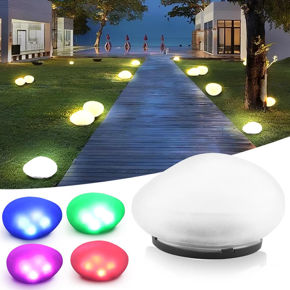 Solar Pebble Lights: Waterproof Outdoor Luminous Stones for Garden and Lawn Landscaping