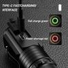 LED Mini Flashlight Powerful Type-C Rechargeable 18350 Battery Torch  2000LM Lamp with Tail Magnet Tactical Camping Lantern