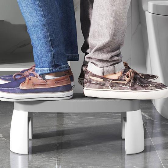 Taburet pentru olita de toaleta, 7 inch, rezistent, usor, miscari intestinale sanatoase Amelioreaza hemoroizii Constipatie Scaun de toaleta ergonomic