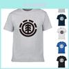 Premium Cotton Blend Short Sleeve T-shirt With Element Printing For Men Unisex