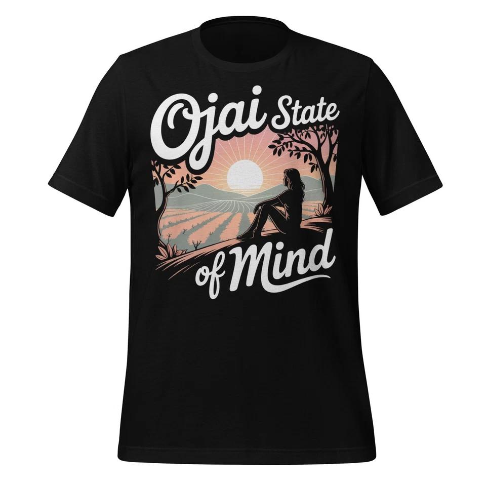 Ojai State of Mind T-Shirt Sunset Scenic California Unisex Gift Boho Nature Tee S