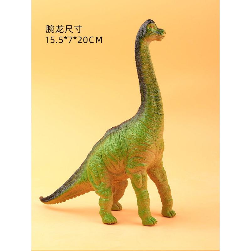 Large Simulated Soft Rubber Dinosaur Toy with Sound Tyrannosaurus Rex Triceratops Animal Model for Boys and Children