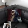 ZZayn MalikK Singer Cushion Cover Natural Linen Organic Fabric DoubleSided Printing Sofa Home Decor Gift Pillow Case