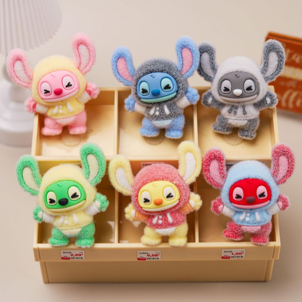 9Pcs/Set Street Dance Stitch Figure Toy Cartoon Figurine Desktop Decoration Model Ornaments Toys For Girls Boys Gift
