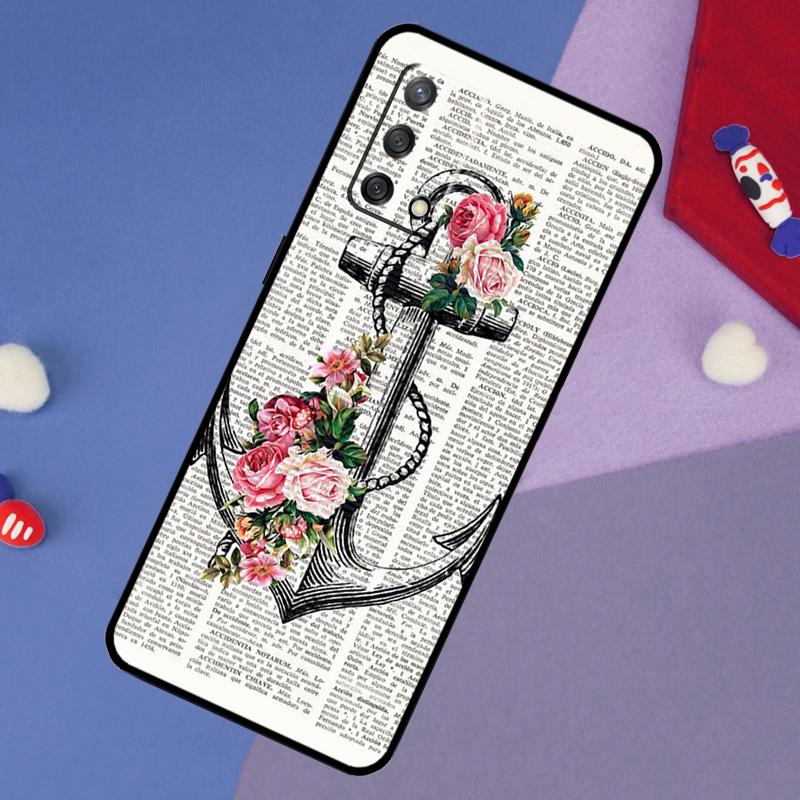 Anchor Sea Beach Case For Oppo A17 A60 A40 A80 A16 A76 A96 A98 A58 A78 A18 A38 A57 A74 A54 A94 A15 A5 A6 Pro