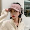 Autumn And Winter Hollow Top Hat All-Match Knitted Wool Hat Plus Velvet Thick Warm Ear Protection Hat For Women