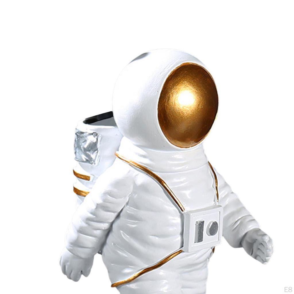 Figur Astronautenstatue Tortenaufsatz Niedliches Ornament Heimdekoration für Bücherregal, Eingang, Tischplatte,