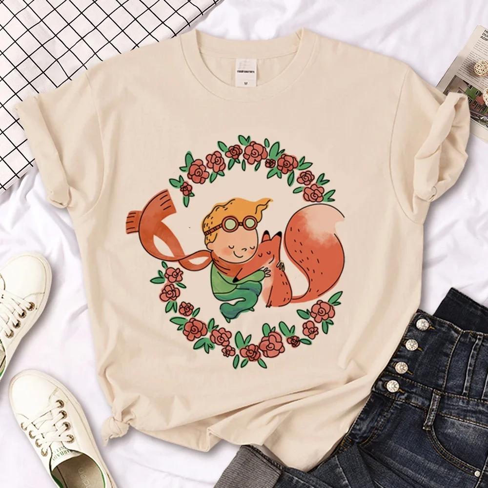 Little Prince T-shirt Women's Summer T-shirt Women's Casual Loose Designer Pattern Clothing